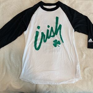 Custom Adidas baseball tee for St. Patrick’s Day.